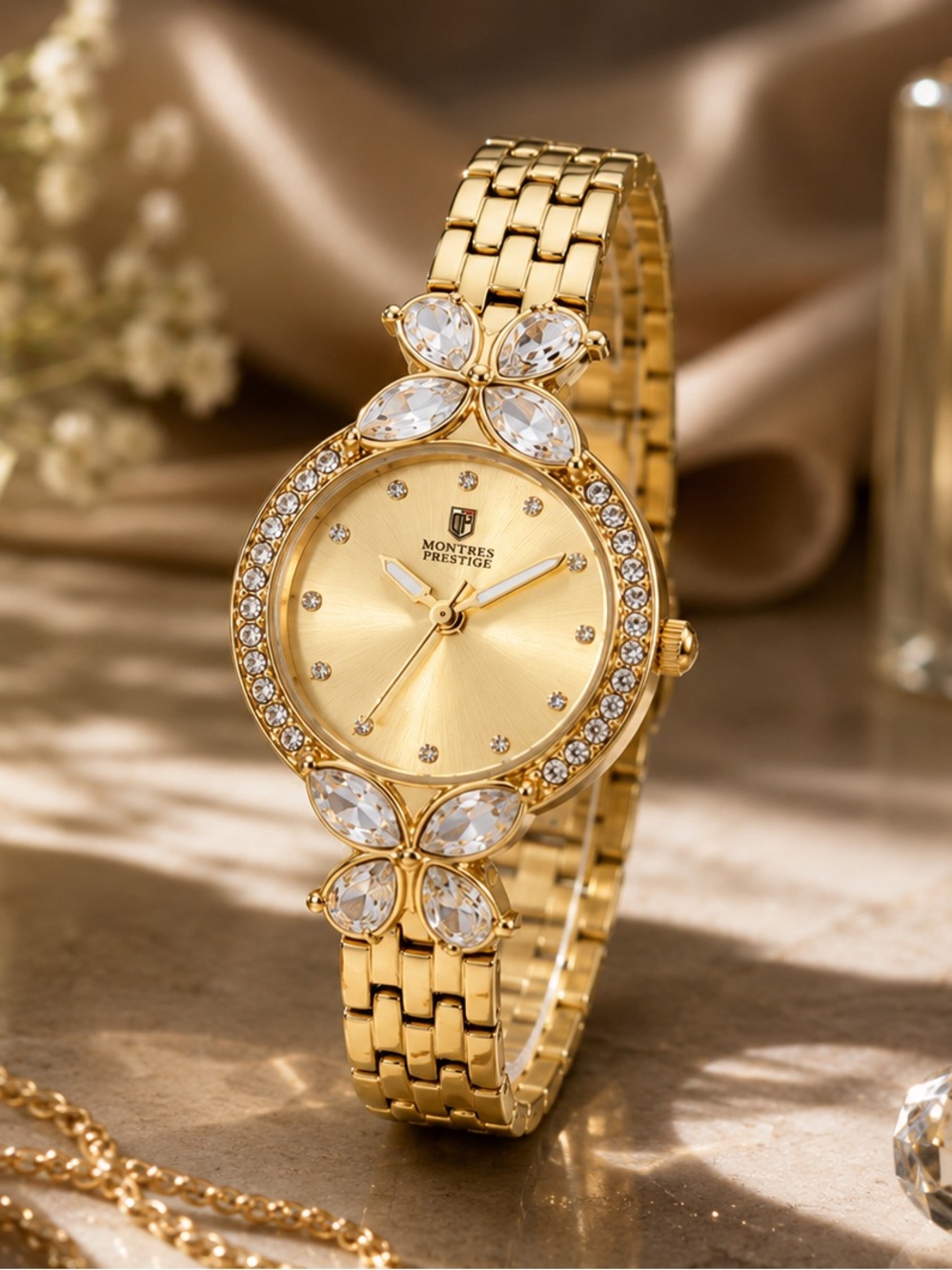 ⌚️NWT! Montres Prestige X Invicta Women's 22mm Gold Tone Watch